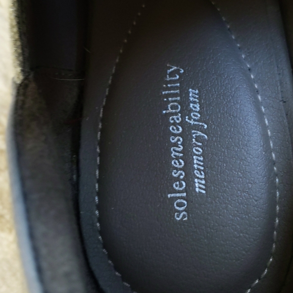 Sole Senseability Memory Foam Open Toe Ankle Booties 8.5M Green Gray - Picture 3 of 16